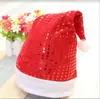Chapéus Regulares Transfronteiriços do Fabricante Decorações de Chapéu de Natal Chapéus de Pelúcia Curta de Alta Qualidade Chapéus de Papai Noel Chapéus para Crianças e Adultos