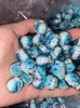 Nuevas Cuentas Redondas de Dibujos Animados Anime con Agujeros Rectos para Cadena de Teléfono, Llavero, Cadena de Bolso, Accesorios para Llavero