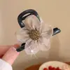 Pin de Girasol Malla Flor Pin para Mujeres 2025 Nuevo Pin de Tiburón Pin para Coleta Alta Accesorio para el Cabello Parte Posterior de la Cabeza