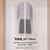 Capa de proteção contra poeira para roupas, tipo longo para pendurar para uso doméstico, saco de vestuário para casacos, ternos, jaquetas acolchoadas, cabide, proteção contra poeira para roupas