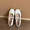 Zapatos Planos de Boca Baja para Mujer con Lazo Estilo Francés, Nuevos Zapatos Mary Jane Primavera y Otoño 2026, Zapatos de Cuero con Suela Suave para Combinar con Faldas