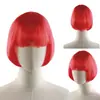 Peluca Cosplay Flequillo Bob Accesorios para Actuaciones Escolares Peluca Pelo Corto Venta al por Mayor de Fábrica
