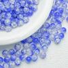 Cuentas de palomitas de maíz de vidrio agrietado de 10 mm, cuentas de vidrio pintadas, cuentas de joyería hechas a mano, accesorios de joyería antiguos de bricolaje al por mayor