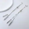 Acessórios para Joias DIY Banhado a Cobre Ouro 18K Micro-Pavimentado Zircônia Conserva a Cor Zíper Pulseira Ajustável Material para Miçangas Artesanais
