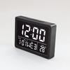 Reloj Digital LED de Pantalla Grande, Reloj de Mesa Sencillo Estilo Japonés con Termómetro, Despertador Multifuncional para Estudiantes, Reloj de Pared Silencioso