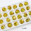 Colar de Joias Dongzhou Cristal Pedra Redonda Flor Pontiaguda Costas Pontiagudas Strass Inlaid com Diamantes Acessórios DIY Strass de Vidro Customização