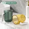 Vaso transparente de cristal Meiliya Vaso para enjuague bucal Vaso para cepillo de dientes con asa Vaso simple para cepillo de dientes para adulto Traje de venta al por mayor de grandes almacenes