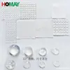 Partículas Anticolisão de Silicone Transparente Hemisféricas Autoadesivas Silenciosas Antiderrapantes Gaxetas de Silicone Almofadas Anticolisão para Móveis Adesivos Anticolisão