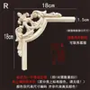 Painel de madeira maciça com apliques esculpidos em Dongyang para portas de armários, com ornamento diagonal floral em estilo europeu, ideal para decoração de paredes. Disponível em estoque para casamentos.