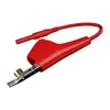 Cable de prueba con conector banana de seguridad hembra de 4 mm a pinza de cocodrilo para perforación J70039