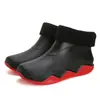 Sapatos impermeáveis moda cano baixo galochas de chuva coreanas masculinas e femininas trabalho antiderrapante cano curto galochas de chuva estudantes adulto uso externo botas de água