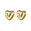 Pendientes Retro Franceses Simples de Amor para Mujer Acero Inoxidable Nuevo Estilo Ins Diseño de Nicho Personalizados Pendientes Versátiles