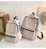 Mochila pequeña ligera de color puro para mujer estilo coreano para niña, mochila escolar pequeña para mujer de gran capacidad para estudiante de secundaria, estudiante universitario, mochila para computadora