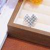 Anillo de Trébol de Cuatro Hojas Cruzado Estilo Coreano Exclusivo Diseño de Lujo Ligero de Nicho Anillo de Gama Alta Mariposa Hoja Venta al por Mayor Europea y Americana