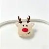 Pingente de boneca de pelúcia de Natal em desenho animado, broche de pelúcia, acessórios preenchidos com algodão, pingente de pelúcia, acessórios de vestuário