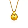 Colar de Diamante Bola Bing Moda Feminina Novo Pingente Redondo Bola Chinesa Corrente de Clavícula Elegante Luxo Leve Corrente de Colar Versátil