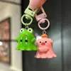 Llavero de Animal Fantasma Lindo Tridimensional Colgante para Bolso de Niña Regalo para Mejor Amiga Colgante de Dibujos Animados