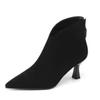 Botines de Punta Fina para Mujer 2026 Otoño e Invierno Nuevo Estilo Botas tipo Martin Tacón de Aguja Botines Versátiles y Elegantes Botines Chelsea con Forro de Felpa