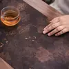 Novo Tapete Impermeável para Mesa de Chá com Estampa Floral Estilo Chinês, Acessórios para Conjunto de Chá, Caminho de Mesa Impermeável para Preparo de Chá a Seco, Tapete de Chá Impermeável