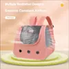 Bolsa de Transporte Respirável para Gatos em Tecido Oxford, Bolsa de Viagem Portátil de Grande Capacidade para Gatos e Cães Pequenos