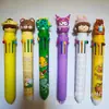Bolígrafo Creativo de Dibujos Animados de Diez Colores, Bolígrafo Retráctil Multicolor para Estudiantes de Dibujos Animados, Papelería Linda, Bolígrafo Colorido para Diario, Venta al por Mayor