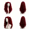 Descendants 5 Peluca Roja Heredera Estelar Peluca de Cosplay para Mujer Cabello Largo y Rizado Nuevo Producto 2026