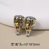 Xizang Prata Duas Cores Três Vias Pulseira Contas Espaçadoras Nicho DIY Pulseira Pingente Colar Acessórios de Joias Venda Direta da Fábrica Atacado