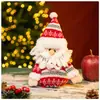 Bolsa de Maçã de Natal, Bolsa de Presente de Véspera de Natal, Bolsa de Maçã com Cordão, Bolsa de Presente com Cordão de Doces de Pelúcia do Papai Noel