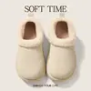 Pantuflas de algodón afelpado para otoño e invierno, cálidas y cómodas con suelas suaves, antideslizantes, adecuadas para hombres y mujeres, uso en interiores, pantuflas de algodón para parejas