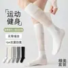 Meias Compressivas Profissionais para Panturrilha Esportiva, Meias Finas de Primavera e Verão para Tênis, Badminton, Fitness, Corrida, Pular Corda, Yoga, Meias Longas