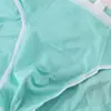 Calzoncillos de Seda Hielo para Hombre, Verano Ultradelgados Transpirables de Secado Rápido de Cintura Baja Sexy de una Pieza, Sin Costuras Amigables con la Piel Transfronterizo