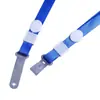 Correa de Cuero para Exposición Hebilla Recta Tarjeta de Identificación de Estudiante Permiso de Trabajo Cuerda para Colgar Cordón Transparente de PVC