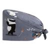 Gorro quirúrgico femenino para quimioterapia, impresión dental oral, de algodón, para médico y enfermera, gorro de quirófano, gorro de trabajo masculino a prueba de polvo.