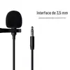 Mini Microfone de Lapela com Fio para Transmissão ao Vivo, Ideal para Comer e Gravar Entrevistas, Karaokê, Monitoramento e Redução de Ruído - Little Bee Microphone
