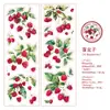 Cinta para Mascotas Yanji Serie Bayas Silvestres Temática de Frutas Decoración de Diario DIY Pegatinas Reutilizables 6 Diseños