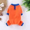Roupa de Inverno e Outono à Prova de Vento com Vento Quente de Lã Polar para Cães e Gatos de Quatro Patas, Filhotes, Cachorros, Gatos, Teddies, Sem Capuz, Macacão de Tração