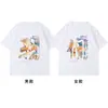 Algodón Puro Peinado, Tejido DensoNuestra Nueva Ropa Especial para Parejas, Estilo de Nicho Camiseta Suelta de Manga Corta