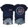Assistente Social Compassivo Amazon Site Independente Moda Casual Feminina Camiseta de Gola Redonda Manga Curta