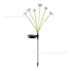 Luces Solares de Suelo LED para Exteriores Impermeables Decorativas de Jardín Luces de Medusa Flor Simulada Diente de León Césped Luces de Colores