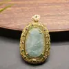 Collar Colgante Paisaje de Jade Birmano Natural Grado A Estilo Étnico Unisex Estilos Diversos 9014