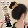 Marrom leite Alta Elástico Durável Faixa de Borracha Simples Elegante Faixa de Cabelo Corda de Cabelo 2025 Nova Corda de Cabelo de Couro
