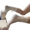 Calcetines de Ballet de Algodón para Primavera y Verano Miu, Calcetines Antideslizantes para Yoga y Pilates, Calcetines Holgados de Color Sólido, Calcetines Accesorios de Moda
