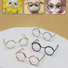 Gafas 3-4- 5cm Accesorios Pequeños, Gafas, Peluches, Accesorios para Gatitos, Monturas Metálicas, Resortes Electroplateados, Regalos