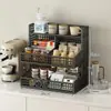 Estante Organizador de Bocadillos de Escritorio Estante de Almacenamiento para Sala de Estar Mesa de Comedor Mesa de Comida Artefacto de Almacenamiento Estante de Almacenamiento en Capas para Mesa de Cocina
