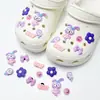 Zapatos Croc 2025 Accesorios Sencillos Ins Corazón Girly Zapatos Croc Hebillas de Zapatos Lindas de Gama Alta Versátiles Flores para Zapatos