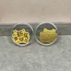 Shenzhen Shuibei Mismo Estilo Oro Puro 999 Tesoro de la Fortuna Aleación Gato de la Suerte Adhesivo Dorado para Teléfono Móvil para Atraer Riqueza Tienda de Oro