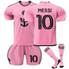 Venta al por mayor de fábrica Copa Europea Real Madrid Miami Manchester City Barcelona Messi No.10 Camiseta No.7 Ronaldo Traje de Uniforme de Fútbol