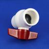 Válvula de bola de PVC Liansu válvula de UPVC blanca válvula de bola de plástico válvula de PVC válvula de agua válvula de bola de PVC-U