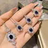 Conjunto de Moda Versa Jewelry Banhado a Ouro Pingente Imitação Tan Sangbao Brincos Anel Conjunto de Quatro