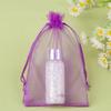 Bolsa de organza con cordón al por mayor, disponible para guardar dulces, con bolsillo de malla, con logotipo imprimible, para regalo.